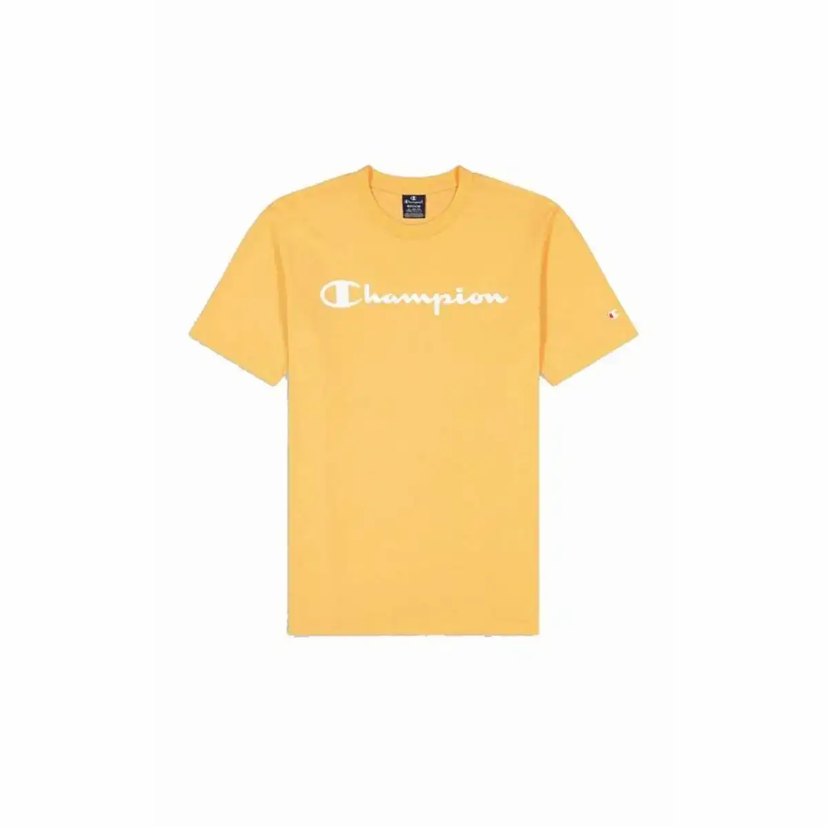 Chemisette champion crewneck jaune homme_7191. Bienvenue chez DIAYTAR COTE D'IVOIRE - Où Chaque Objet a son Histoire. Découvrez notre sélection méticuleuse et choisissez des articles qui racontent l'âme du Côte d'Ivoire.