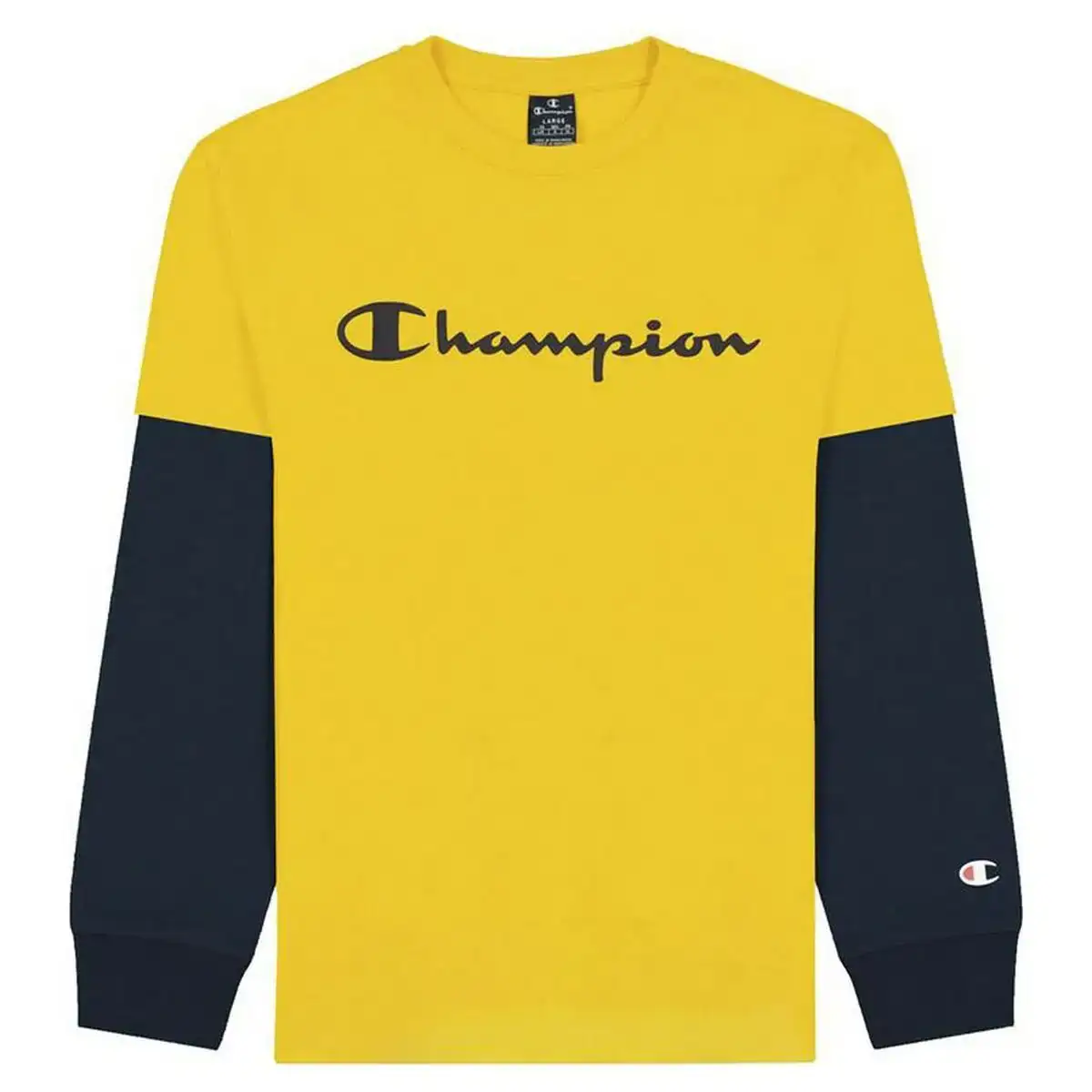 Chemisette champion two sleeves jaune_6470. DIAYTAR COTE D'IVOIRE - Votre Pass vers la Découverte. Explorez notre boutique en ligne et plongez dans un voyage à travers des produits authentiques et contemporains, tous réunis sous un même toit.