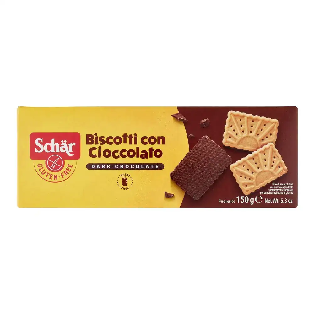 Chocolate biscuits schar biscotti chocolate negro 150 g _3396. DIAYTAR COTE D'IVOIRE - Où Choisir est un Voyage Cultuel. Explorez notre boutique en ligne et découvrez des produits qui célèbrent la richesse et la diversité culturelle du Côte d'Ivoire.