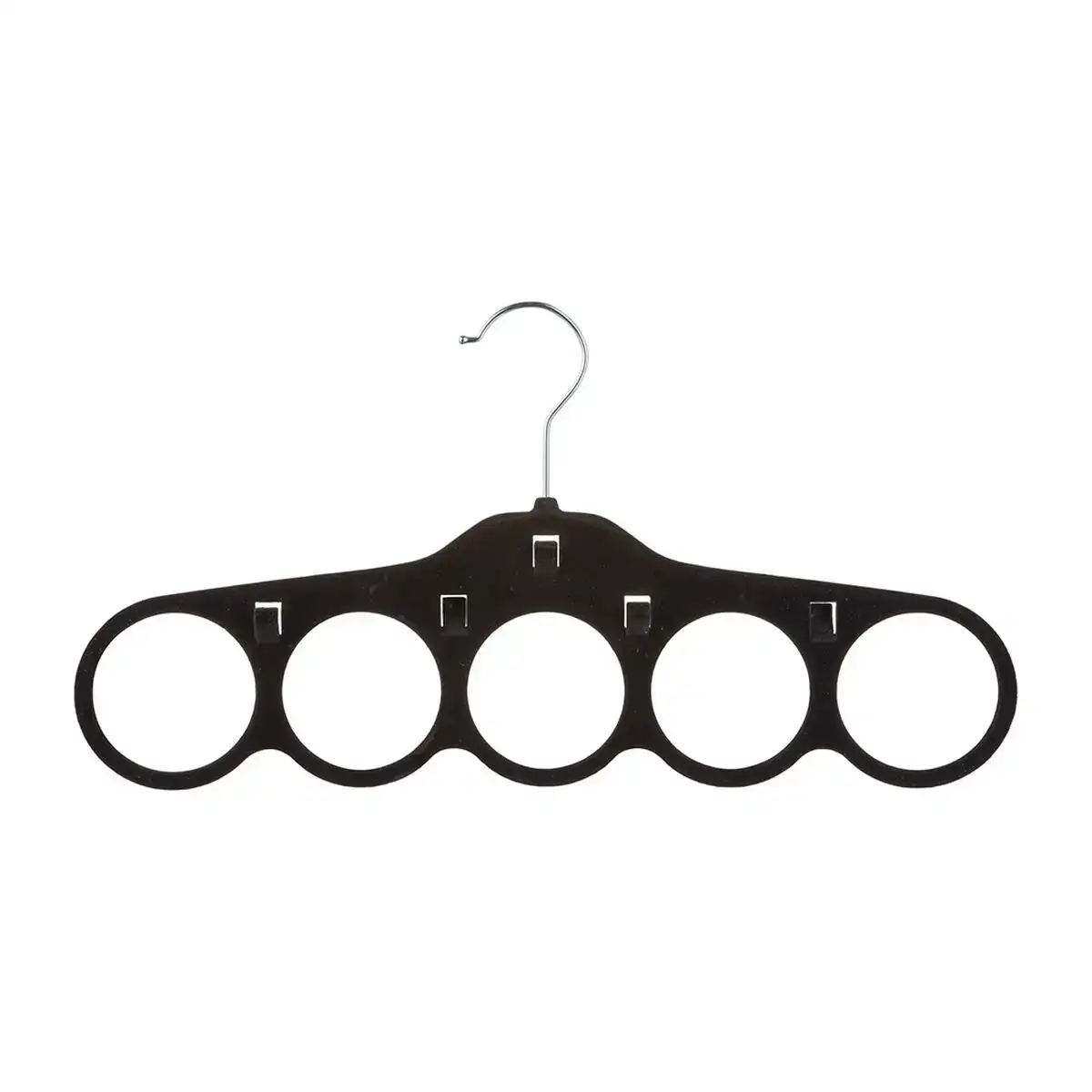 Cintre multiple 5five accessoires noir feutre 41 x 21 5 x 2 5 cm _2239. DIAYTAR COTE D'IVOIRE - Là où l'Élégance Devient un Mode de Vie. Naviguez à travers notre gamme et choisissez des produits qui apportent une touche raffinée à votre quotidien.