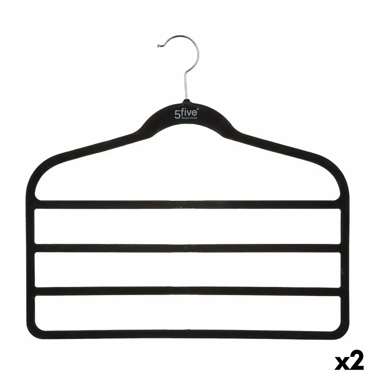 Cintres 5five abs pantalons noir nylon 2 unites 44 8 x 41 5 cm _3053. Bienvenue sur DIAYTAR COTE D'IVOIRE - Où Chaque Produit a son Charme. Explorez notre sélection minutieuse et trouvez des articles qui vous séduisent et vous inspirent.