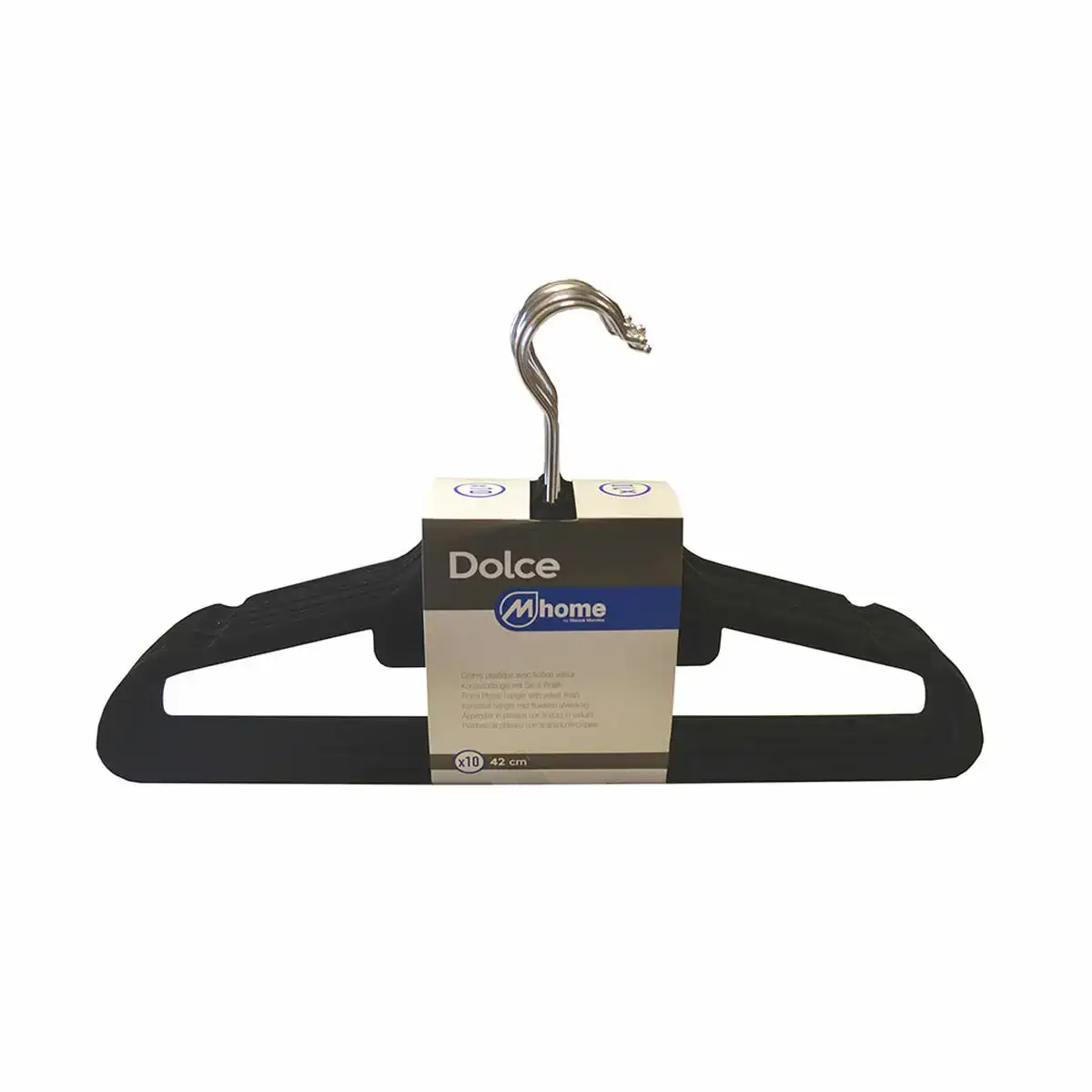 Cintres mondex noir plastique velours 10 unites 42 cm _3876. Découvrez DIAYTAR COTE D'IVOIRE - Votre Source de Produits Variés et un Service Exceptionnel. Parcourez nos catégories et bénéficiez d'un service client dévoué, prêt à vous guider à chaque étape.