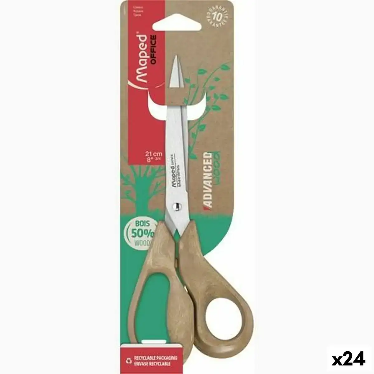 Ciseaux maped advanced wood marron 21 cm 24 unites _3642. DIAYTAR COTE D'IVOIRE - Votre Plaisir Shopping à Portée de Clic. Explorez notre boutique en ligne et trouvez des produits qui ajoutent une touche de bonheur à votre vie quotidienne.