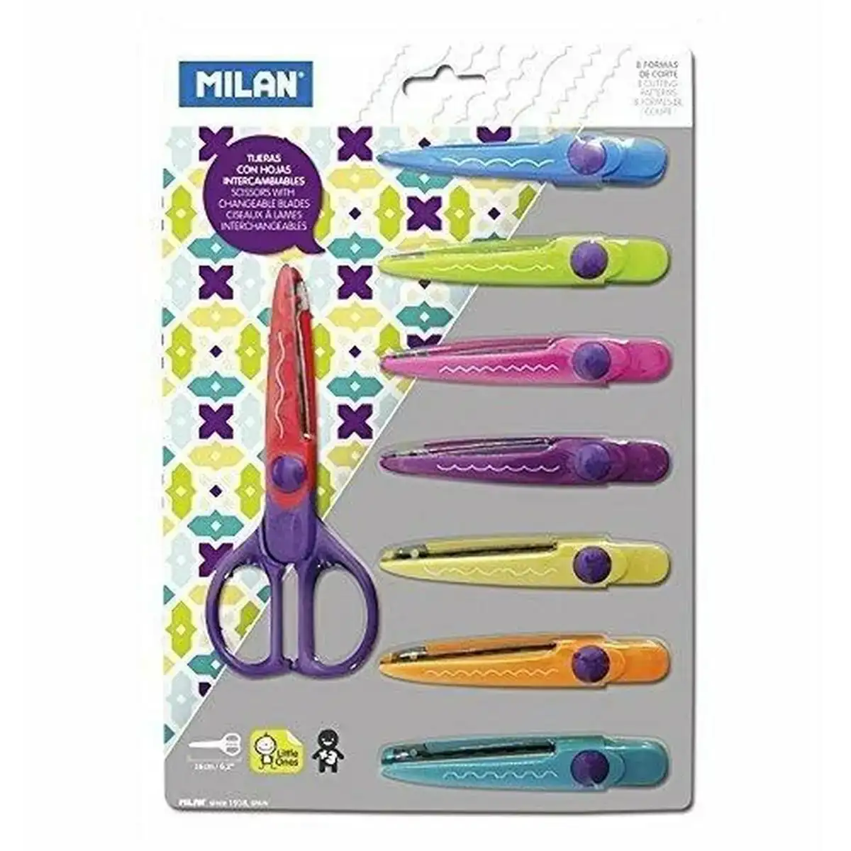 Ciseaux milan multicouleur 9 pieces acier inoxydable_1808. Entrez dans l'Univers de DIAYTAR COTE D'IVOIRE - Où Choisir est un Plaisir. Explorez notre gamme variée et trouvez des articles qui parlent à votre cœur et à votre style.