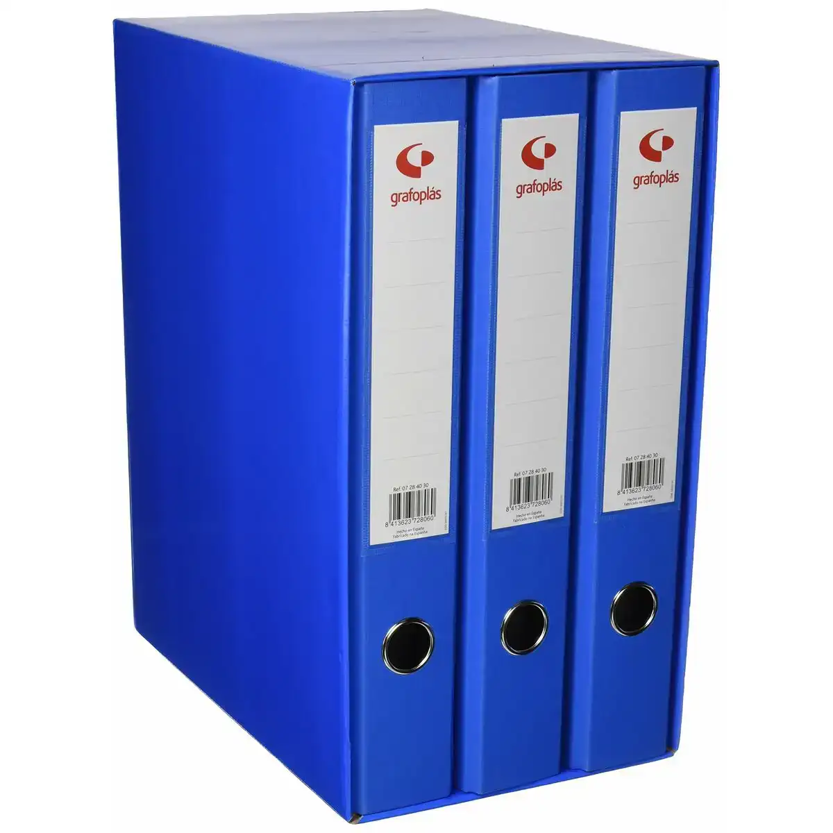 Classeur a levier grafoplas 35 x 29 x 18 cm bleu carton polypropylene 3 unites _7889. DIAYTAR COTE D'IVOIRE - L'Art de Choisir, l'Art de Vivre. Parcourez notre boutique en ligne et choisissez parmi des produits de qualité qui ajoutent de l'élégance à votre quotidien.