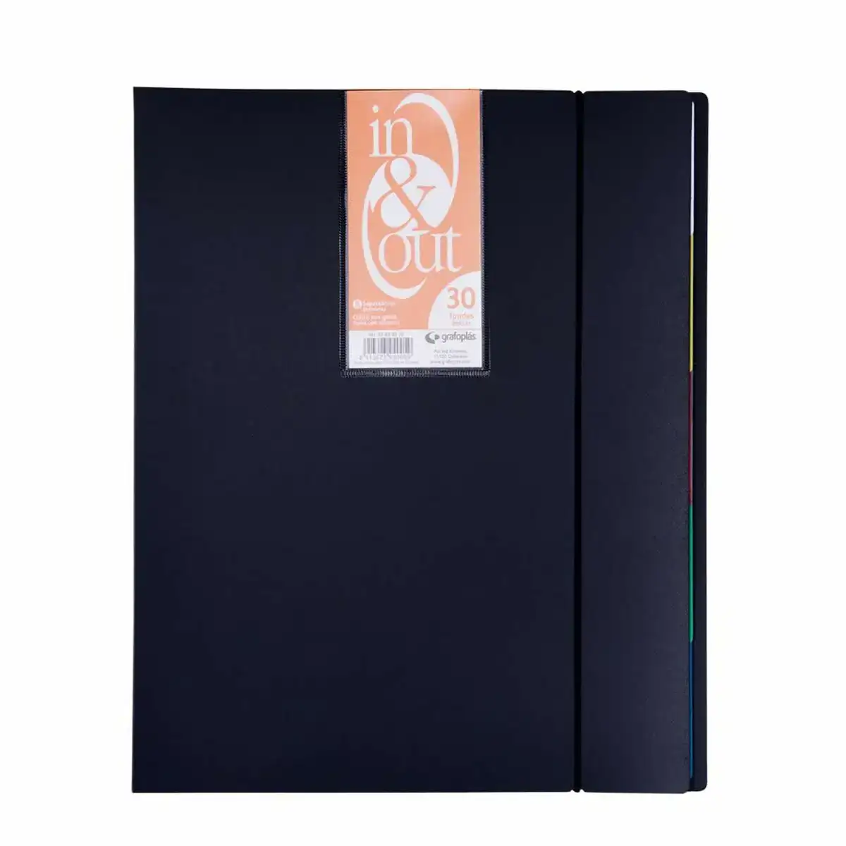 Classeur grafoplas in out a4 noir 30 housses_1829. DIAYTAR COTE D'IVOIRE - Votre Escale Shopping incontournable. Explorez notre boutique en ligne et dénichez des trésors qui reflètent la richesse culturelle et la modernité du Côte d'Ivoire.