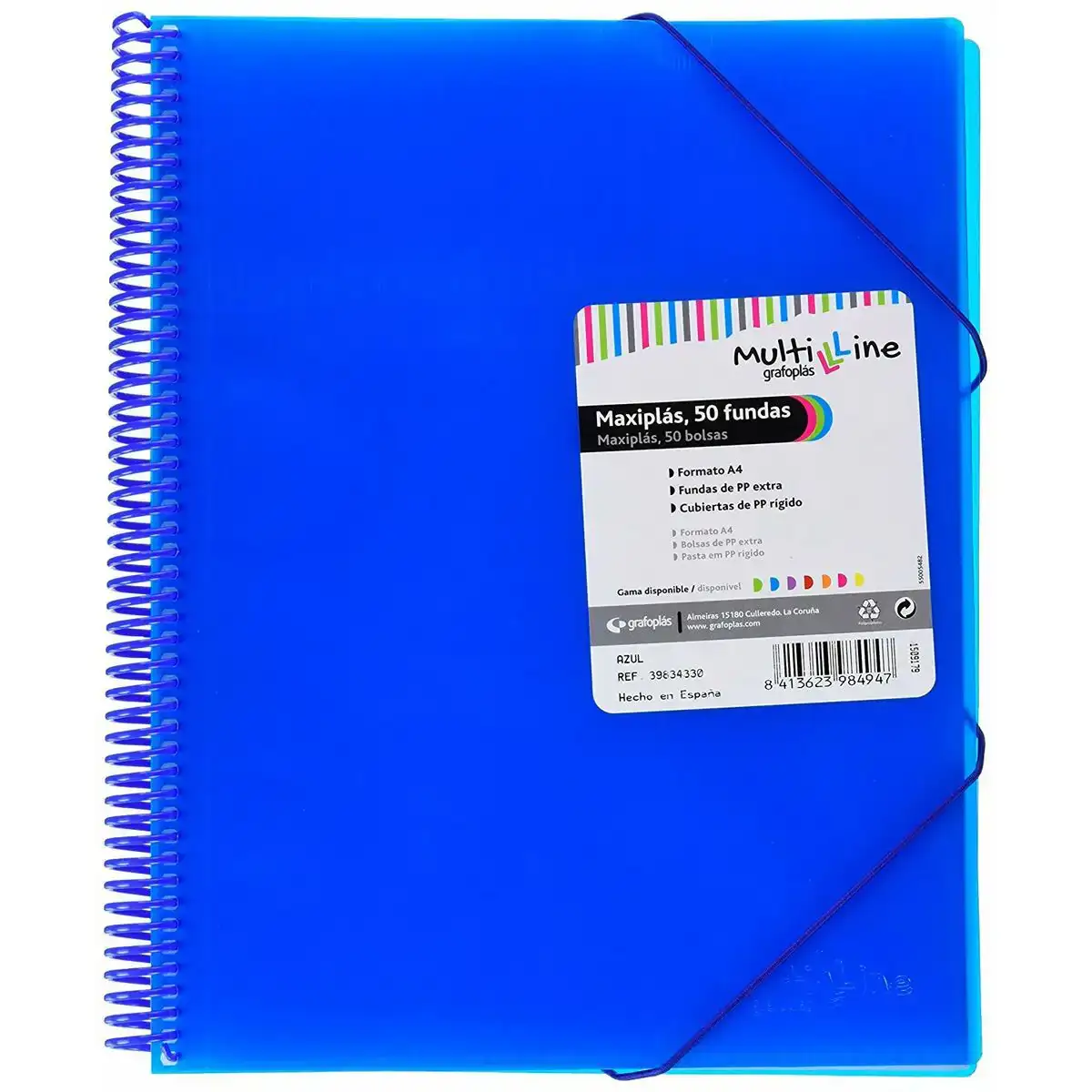 Classeur grafoplas maxiplas bleu a4 spirale_7286. DIAYTAR COTE D'IVOIRE - Où Chaque Produit est une Histoire à Raconter. Découvrez notre sélection de produits qui vous permettent de créer votre propre récit à travers vos achats.