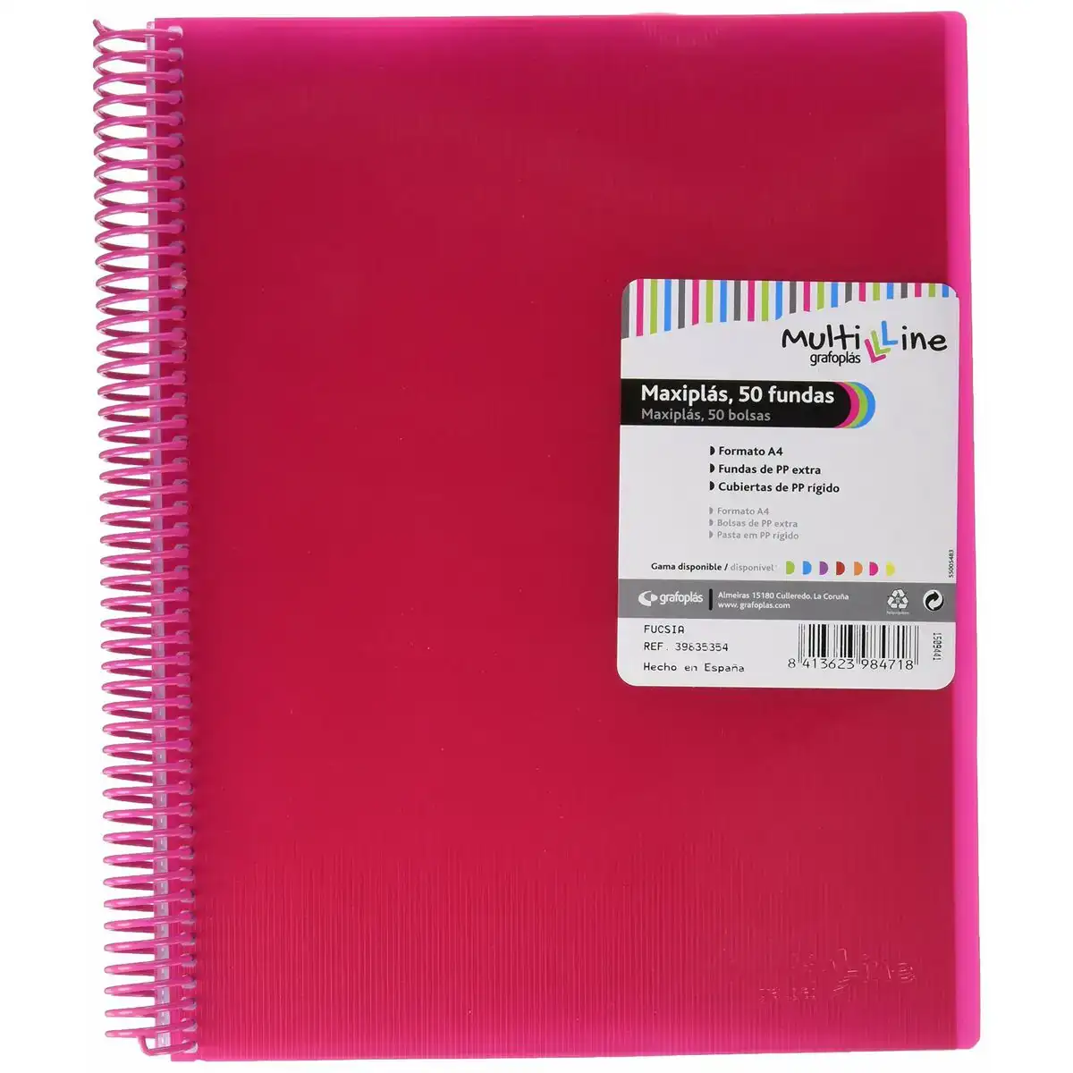 Classeur grafoplas maxiplas fuchsia a4 spirale_3913. DIAYTAR COTE D'IVOIRE - Votre Destinée Shopping Personnalisée. Plongez dans notre boutique en ligne et créez votre propre expérience de shopping en choisissant parmi nos produits variés.