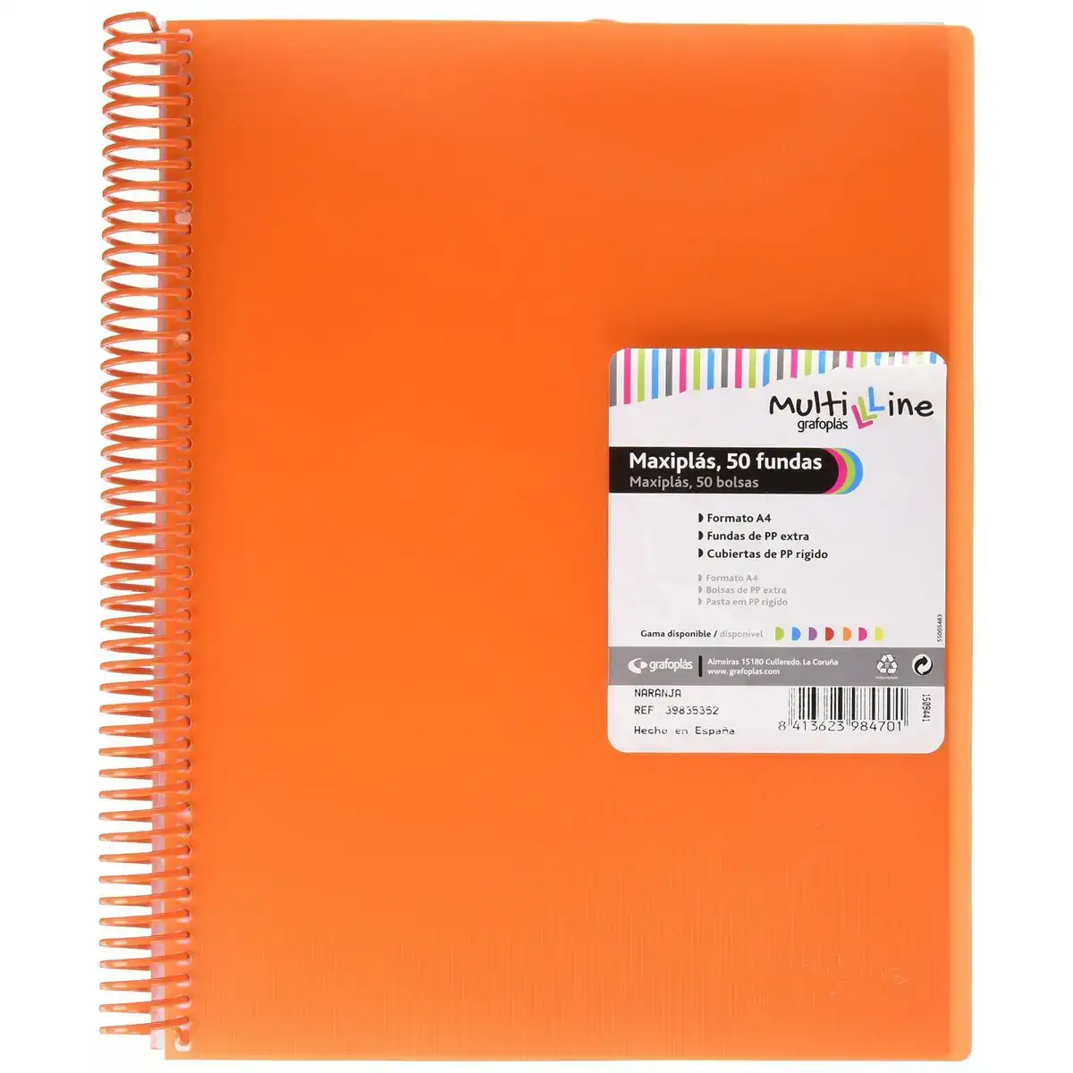 Classeur grafoplas maxiplas orange a4 spirale_9392. Plongez dans le Monde de DIAYTAR COTE D'IVOIRE - Où Chaque Article Raconte une Histoire. Explorez notre vaste assortiment et choisissez des produits qui vous parlent et reflètent votre style unique.