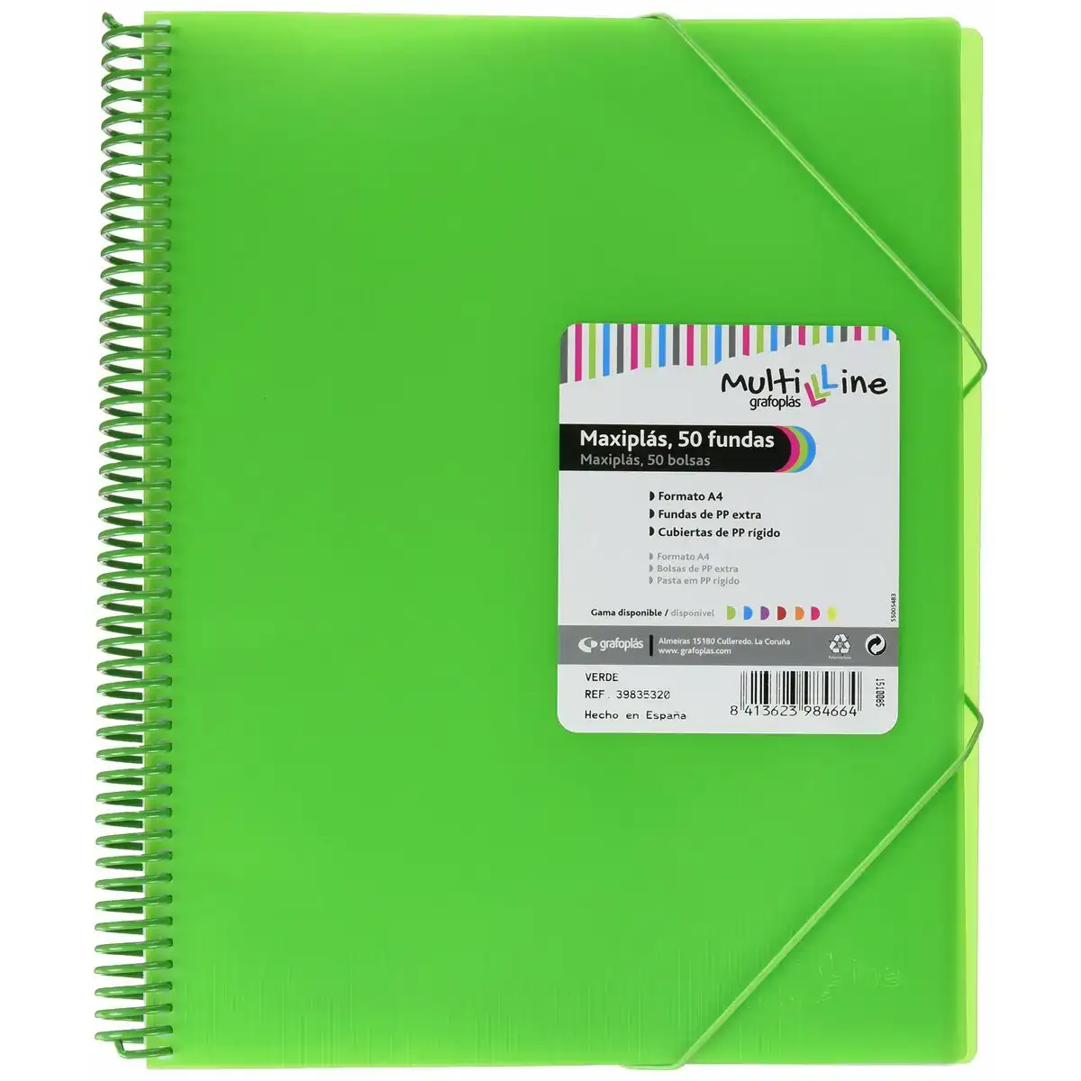 Classeur grafoplas maxiplas vert a4 spirale_6336. DIAYTAR COTE D'IVOIRE - Où Choisir est une Célébration. Découvrez notre sélection de produits qui représentent la diversité et la joie du Côte d'Ivoire, à chaque étape de votre vie.