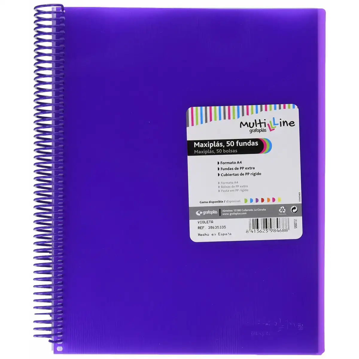 Classeur grafoplas maxiplas violet a4 spirale_8645. DIAYTAR COTE D'IVOIRE - Votre Destination Shopping Exquise. Explorez notre boutique en ligne et découvrez des trésors qui ajoutent une touche de sophistication à votre style et à votre espace.