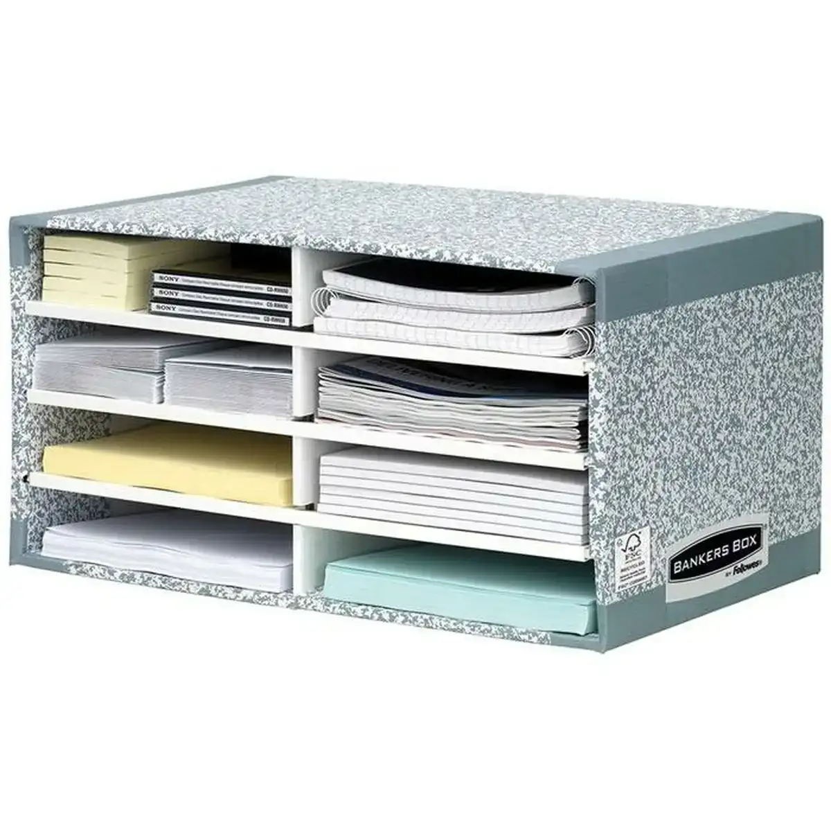 Classeur modulaire fellowes system 8 compartiments gris carton recyclado 26 x 49 x 31 cm _4270. DIAYTAR COTE D'IVOIRE - Là où Choisir est un Acte d'Amour pour la Culture Côte d'Ivoireaise. Explorez notre gamme et choisissez des produits qui célèbrent la richesse de notre patrimoine.