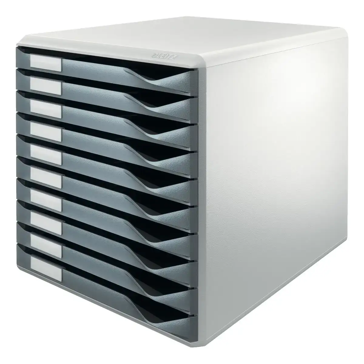 Classeur modulaire Leitz Form Set 10 tiroirs Gris Gris foncé polystyrène (28,5 x 29 x 35,5 cm)