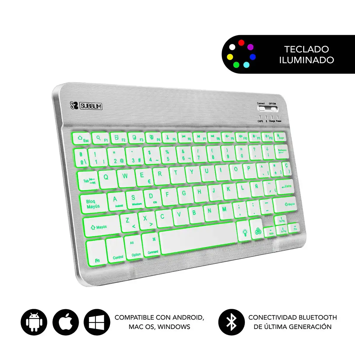 Clavier bluetooth avec support pour tablette subblim sub kbt smbl30 espagnol qwerty noir blanc multicouleur espagnol_4777. DIAYTAR COTE D'IVOIRE - Votre Passage vers la Découverte. Explorez notre boutique en ligne pour trouver des trésors qui vous attendent, du traditionnel à l'avant-garde.