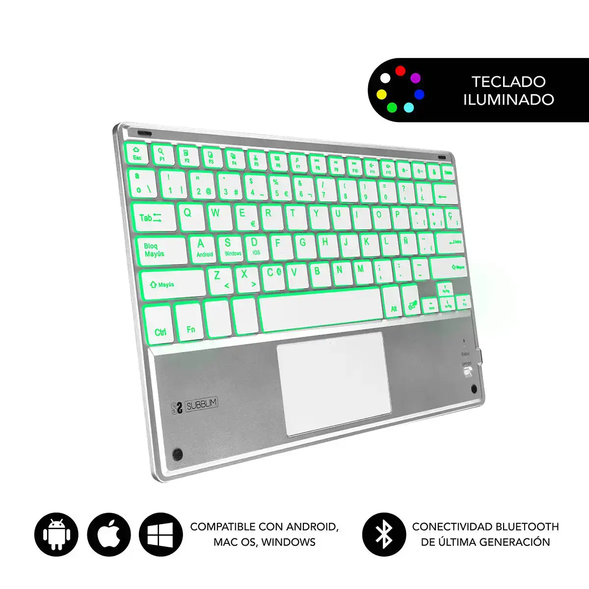 Clavier bluetooth avec support pour tablette subblim sub kbt smbt50 espagnol qwerty noir blanc espagnol_6014. Bienvenue chez DIAYTAR COTE D'IVOIRE - Où l'Authenticité Rencontre l'Accessibilité. Explorez notre sélection abordable et découvrez des articles qui incarnent l'essence du Côte d'Ivoire.