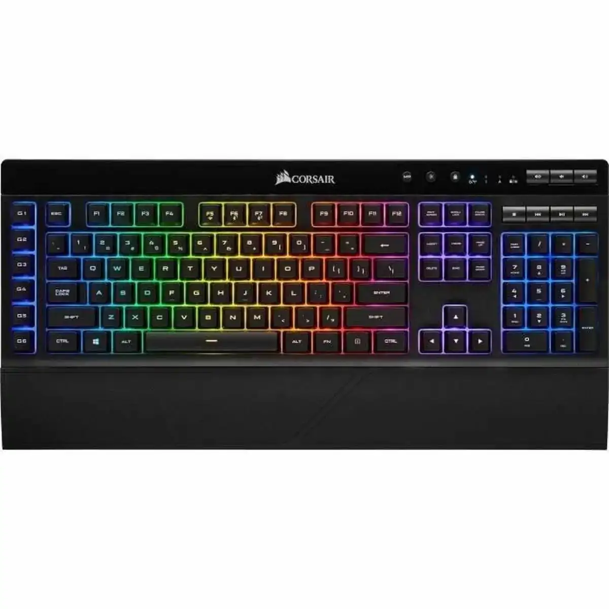 Clavier corsair azerty francais noir_6369. Entrez dans l'Univers de DIAYTAR COTE D'IVOIRE - Où Choisir est un Voyage. Explorez notre gamme diversifiée et trouvez des articles qui répondent à tous vos besoins et envies.