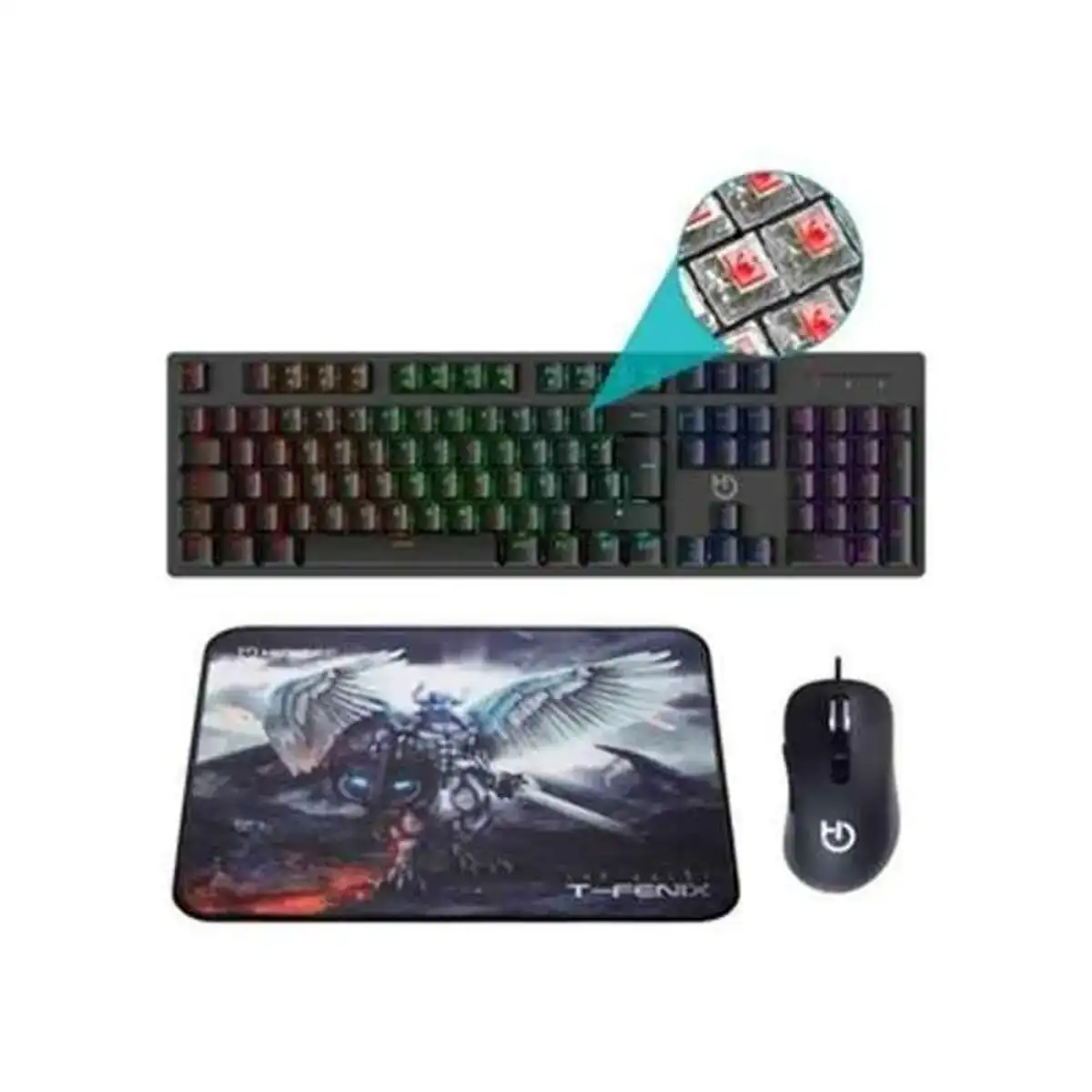Clavier et souris gaming hiditec pac010026_4571. DIAYTAR COTE D'IVOIRE - L'Art de Vivre avec Authenticité. Explorez notre gamme de produits artisanaux et découvrez des articles qui apportent une touche unique à votre vie.