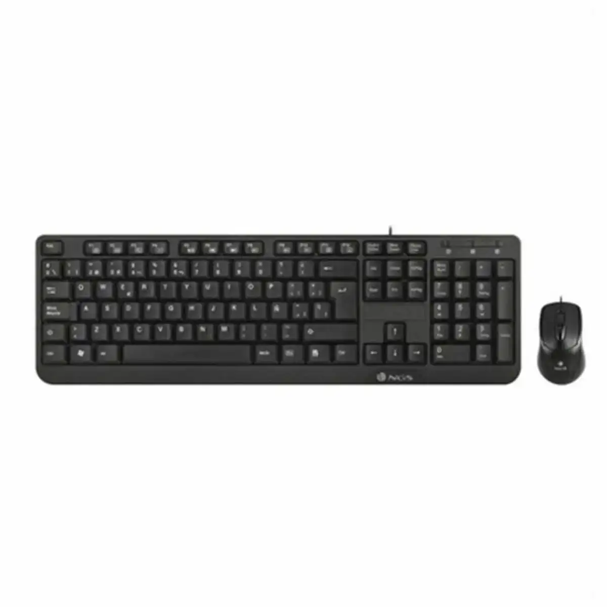 Clavier et souris ngs ngs keyboard 0271 2 pcs noir espagnol qwerty qwerty_2327. DIAYTAR COTE D'IVOIRE - Où la Tradition Renouvelée Rencontre l'Innovation. Explorez notre gamme de produits qui fusionnent l'héritage culturel avec les besoins contemporains.