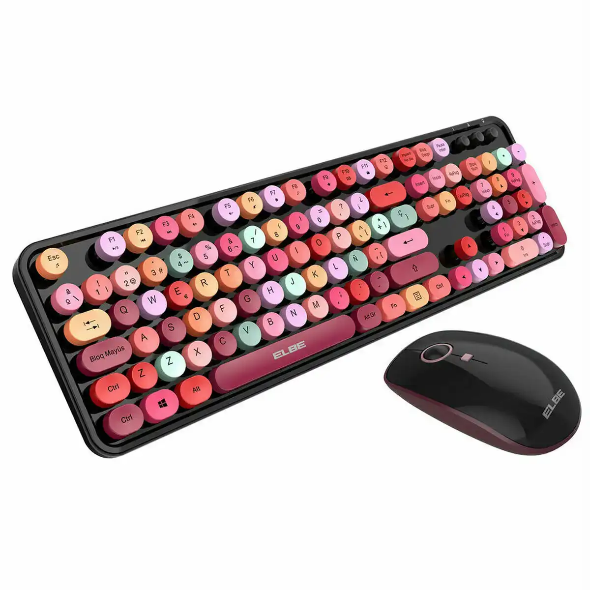 Clavier et souris sans fil elbe ptr104 rose_8358. DIAYTAR COTE D'IVOIRE - Votre Passage vers la Découverte. Explorez notre boutique en ligne pour trouver des trésors qui vous attendent, du traditionnel à l'avant-garde.