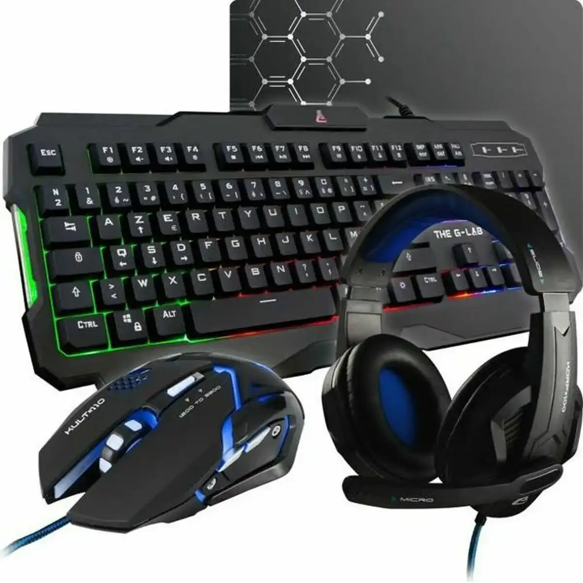 Clavier et souris the g lab combo argon azerty_1126. DIAYTAR COTE D'IVOIRE - Votre Passage vers le Chic et l'Élégance. Naviguez à travers notre boutique en ligne pour trouver des produits qui ajoutent une touche sophistiquée à votre style.