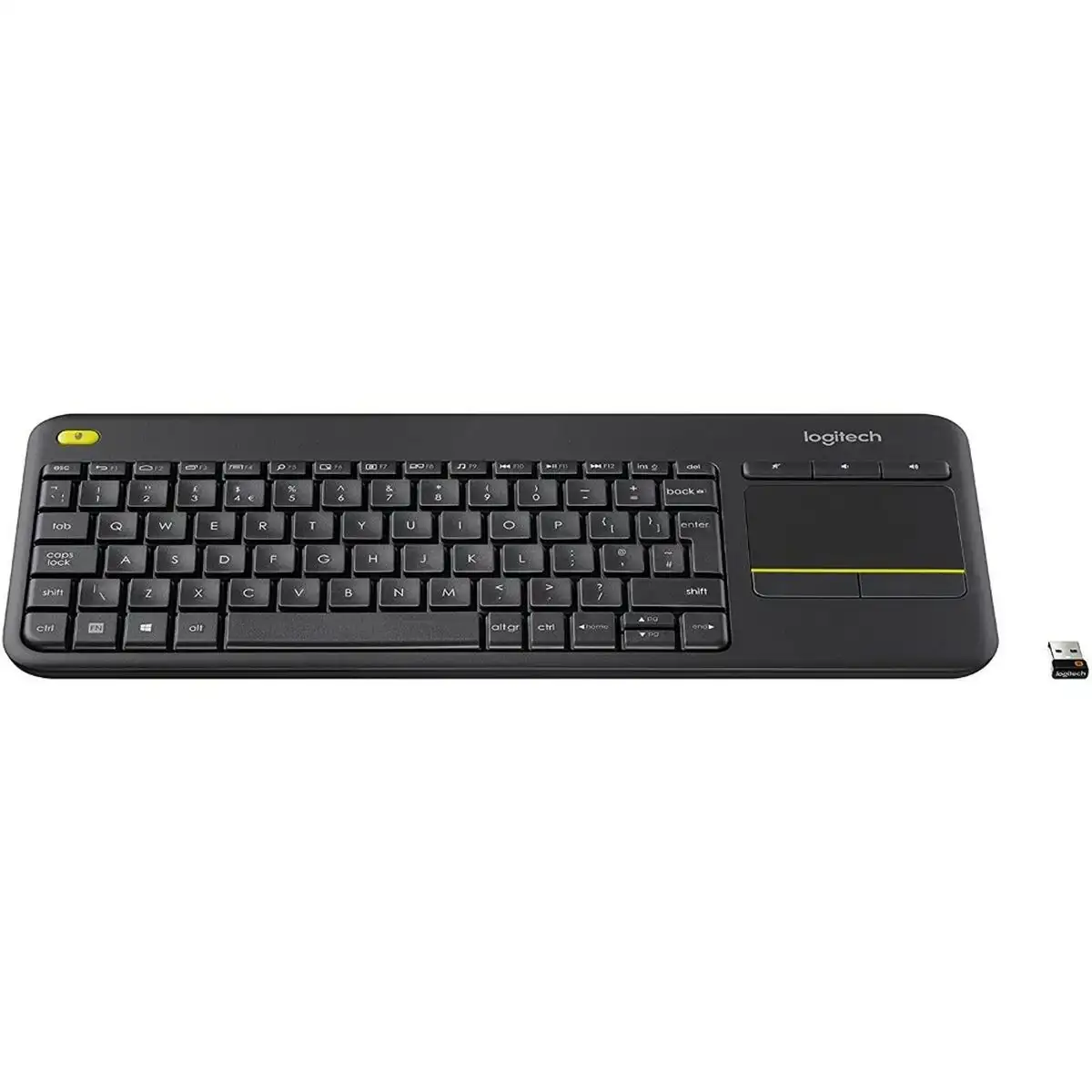 Clavier logitech k400 plus noir sans fil bluetooth touchpad azerty tv francais_7096. DIAYTAR COTE D'IVOIRE - Où Chaque Achat Raconte une Histoire. Explorez notre boutique en ligne et créez votre propre narration à travers notre diversité de produits, chacun portant une signification unique.