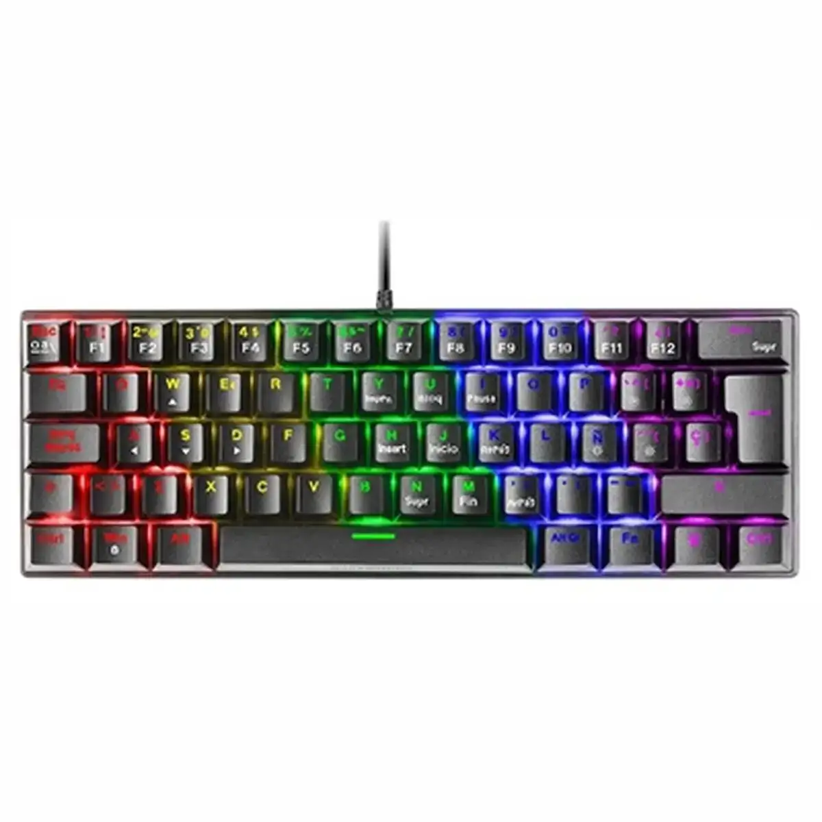 Clavier mars gaming mk60 noir espagnol qwerty_8386. DIAYTAR COTE D'IVOIRE - Votre Source de Découvertes Shopping. Découvrez des trésors dans notre boutique en ligne, allant des articles artisanaux aux innovations modernes.