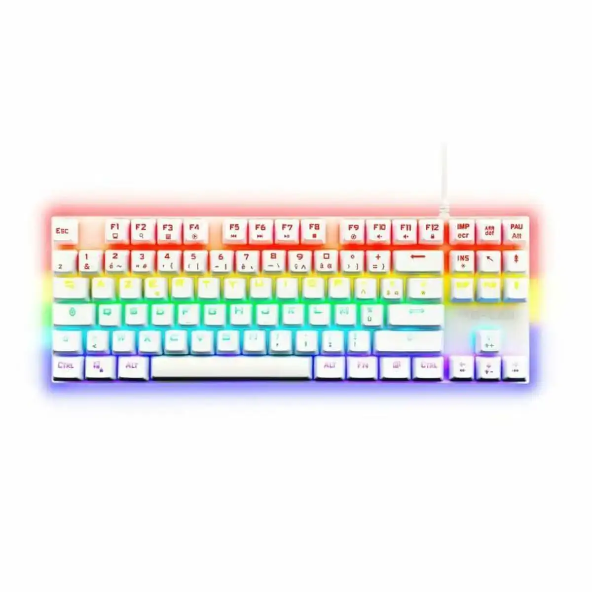 Clavier pour jeu the g lab mercury azerty blanc_1624. DIAYTAR COTE D'IVOIRE - L'Univers de l'Élégance Accessible. Plongez dans notre catalogue et choisissez des produits qui allient sophistication et accessibilité pour un shopping exquis.