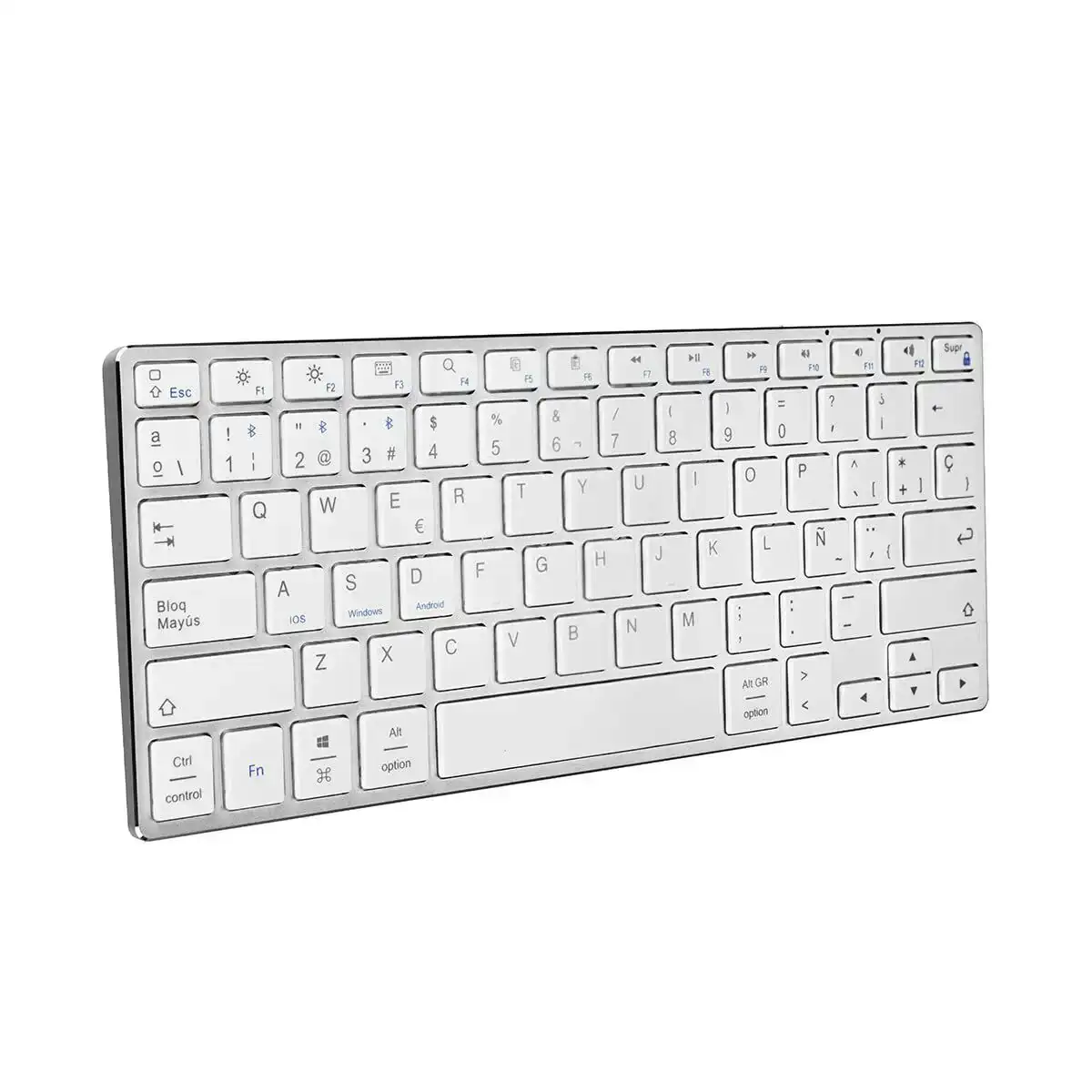 Clavier sans fil subblim sub kb 3adc200 bluetooth 3 0 350 mah espagnol qwerty argente espagnol_4258. DIAYTAR COTE D'IVOIRE - L'Art de Vivre l'Excellence au Quotidien. Explorez notre gamme et choisissez des produits qui ajoutent une note de prestige à votre vie.