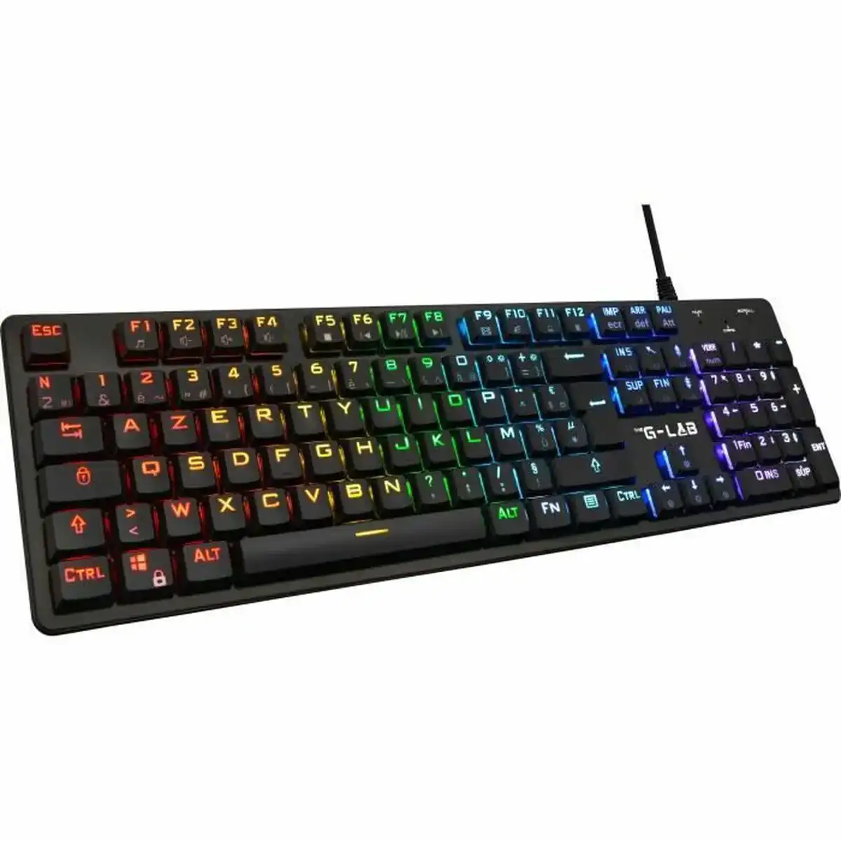 Clavier the g lab francais azerty rouge_3870. DIAYTAR COTE D'IVOIRE - Là où Chaque Achat a du Sens. Explorez notre gamme et choisissez des produits qui racontent une histoire, votre histoire.