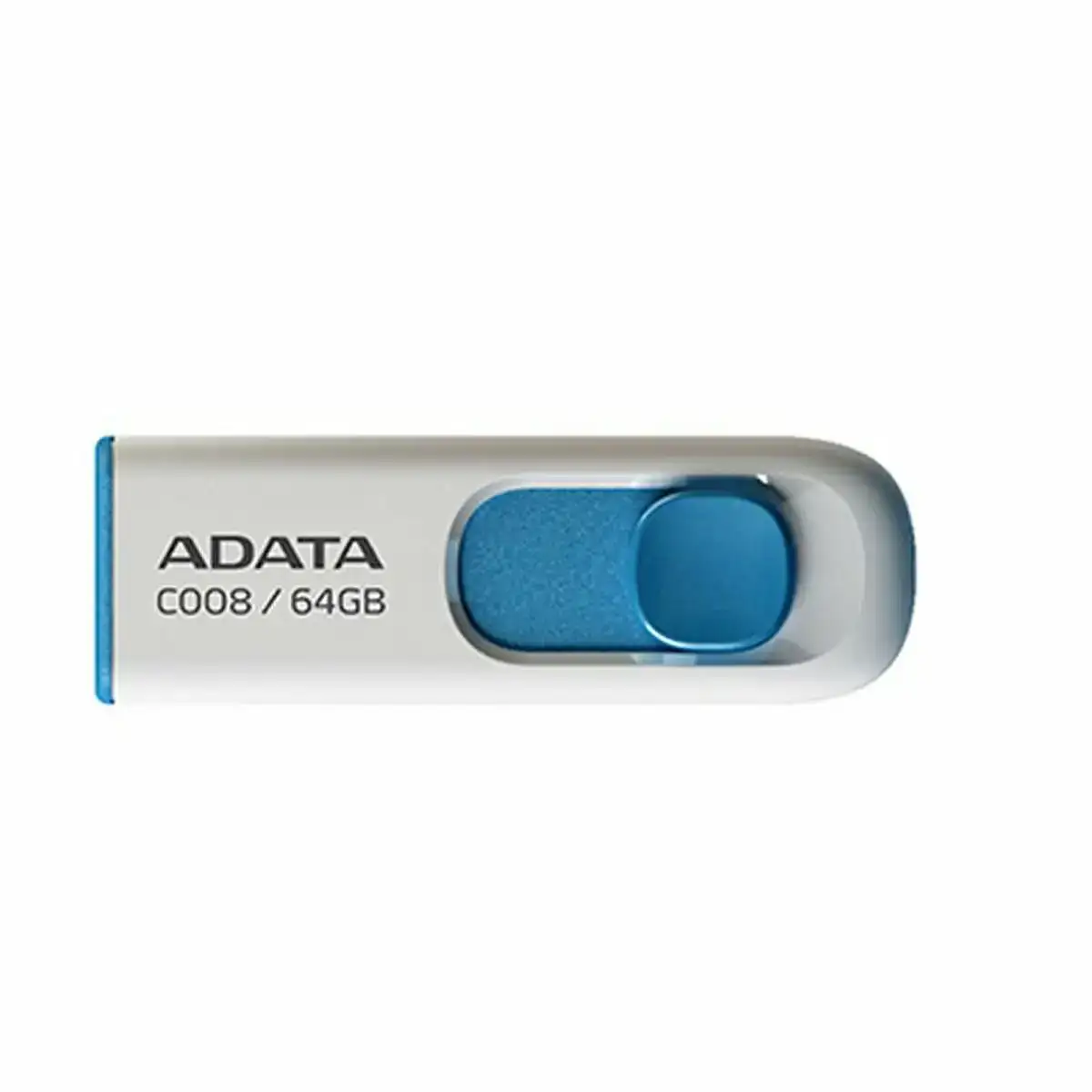 Cle usb adata ac008 64g rwe 64 gb blanc bleu blanc 64 gb_9134. DIAYTAR COTE D'IVOIRE - Là où Chaque Produit a son Histoire. Découvrez notre gamme de produits, chacun portant en lui le récit de l'artisanat et de la passion, pour vous offrir une expérience de shopping authentique.