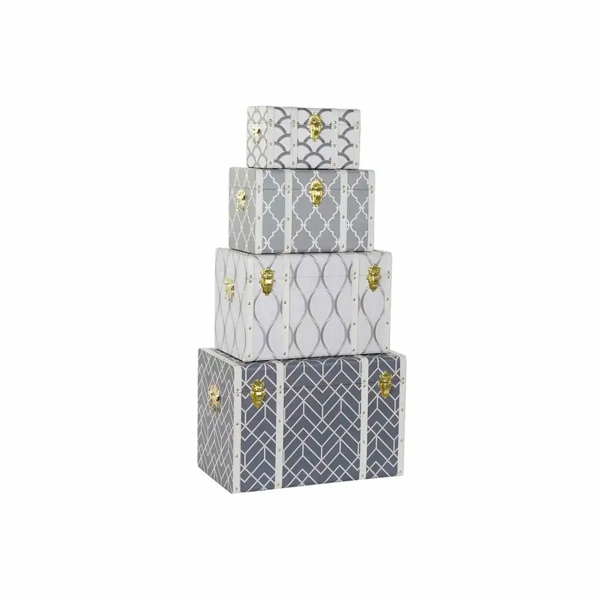 Coffre dkd home decor blanc gris polyurethane bois mdf 4 pcs _3212. DIAYTAR COTE D'IVOIRE - Votre Plaisir Shopping à Portée de Clic. Explorez notre boutique en ligne et trouvez des produits qui ajoutent une touche de bonheur à votre vie quotidienne.