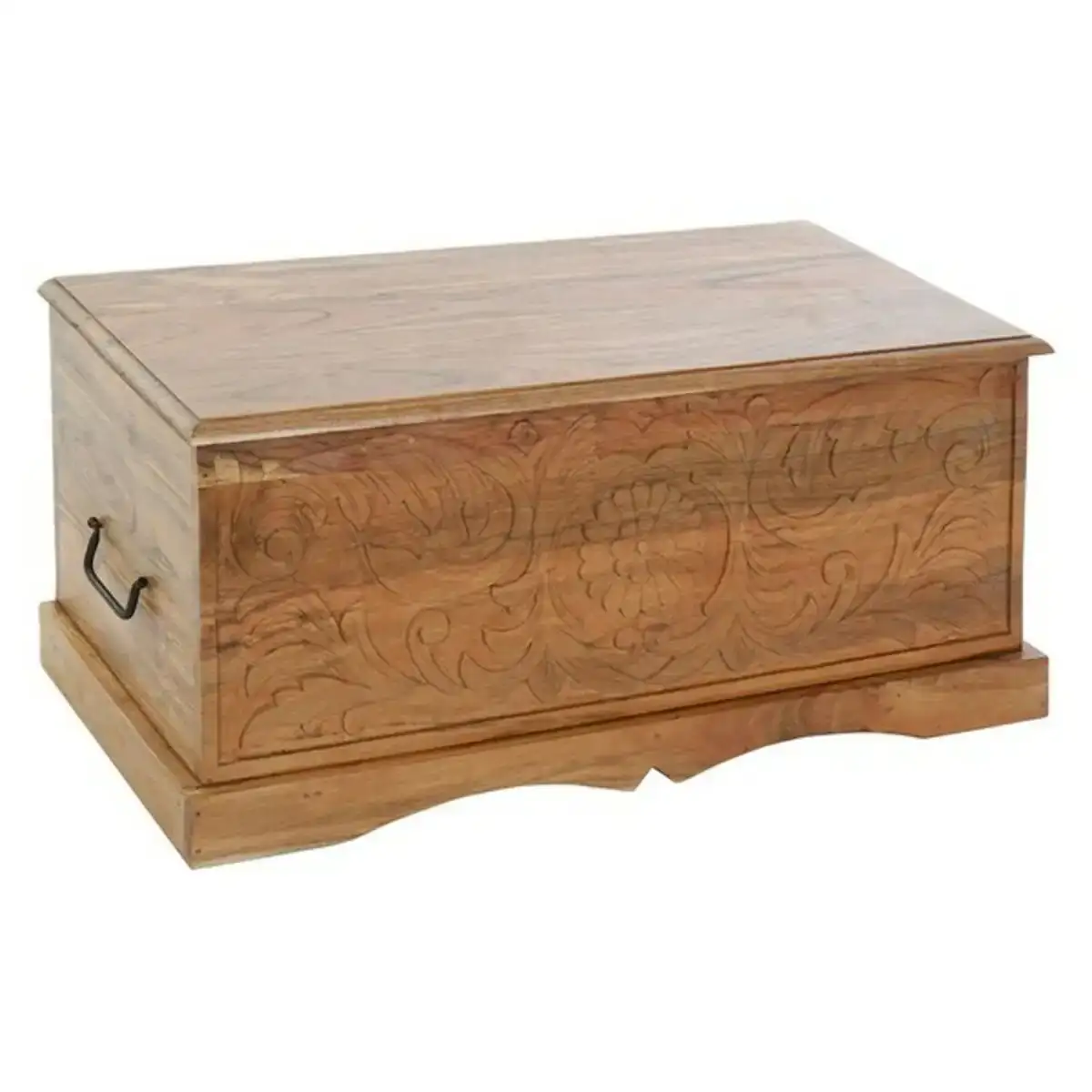 Coffre dkd home decor bois colonial acacia 90 x 40 x 40 cm_4559. DIAYTAR COTE D'IVOIRE - Où Choisir est un Plaisir Responsable. Explorez notre boutique en ligne et adoptez des produits qui reflètent notre engagement envers la durabilité.