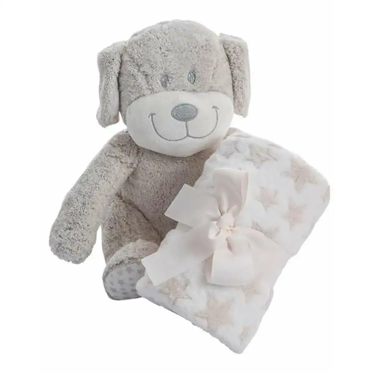 Coffret bebe coralina jouet peluche couverture chien 100 x 75 cm_8966. DIAYTAR COTE D'IVOIRE - Votre Portail Vers l'Exclusivité. Explorez notre boutique en ligne pour découvrir des produits uniques et raffinés, conçus pour ceux qui recherchent l'excellence.