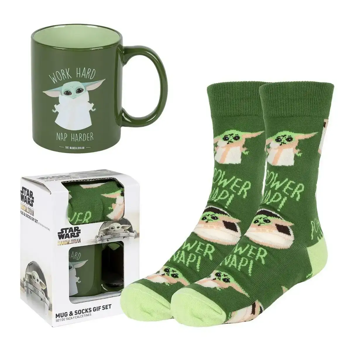 Coffret cadeau the mandalorian tasse mug chaussettes_2613. Entrez dans l'Univers de DIAYTAR COTE D'IVOIRE - Où Chaque Produit a sa Place. Explorez nos rayons virtuels et choisissez des articles qui s'intègrent parfaitement à votre style de vie.