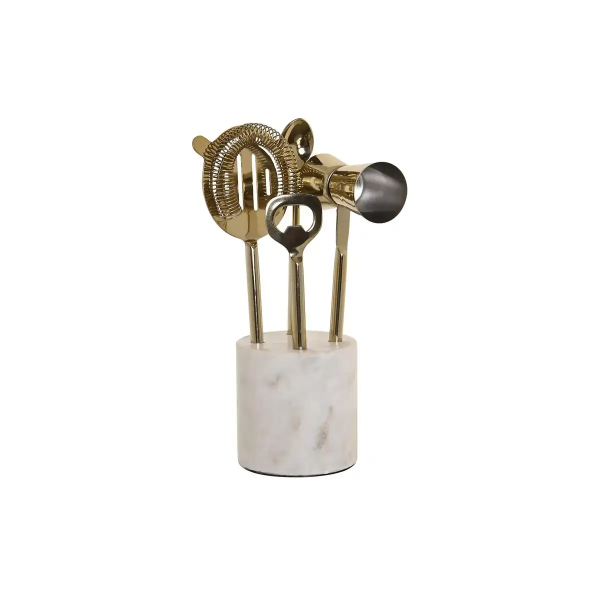 Coffret cocktail dkd home decor 10 x 3 x 21 cm argente dore acier inoxydable marbre_8880. DIAYTAR COTE D'IVOIRE - Où Chaque Achat Raconte une Histoire. Parcourez notre boutique en ligne pour trouver des articles qui évoquent le savoir-faire et la tradition du Côte d'Ivoire.