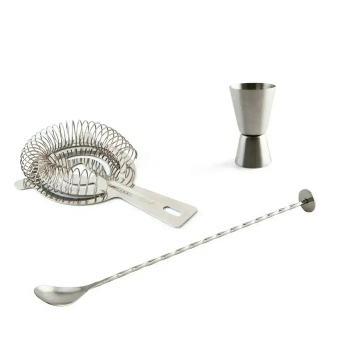 Coffret cocktail quid mi bar acier inoxydable 27cm 19 x 10 x 2 cm 2 4 cl 3 pcs _6062. DIAYTAR COTE D'IVOIRE - Là où Chaque Produit a son Histoire. Découvrez notre gamme de produits, chacun portant en lui le récit de l'artisanat et de la passion, pour vous offrir une expérience de shopping authentique.