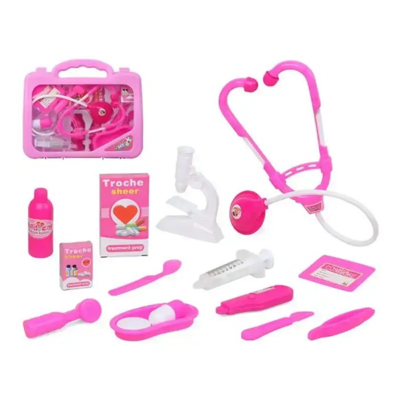 Coffret medical avec accessoires en jouet rose_7712. DIAYTAR COTE D'IVOIRE - Là où Chaque Produit Est une Trouvaille. Explorez notre sélection minutieuse et découvrez des articles qui correspondent à votre style de vie et à vos aspirations.