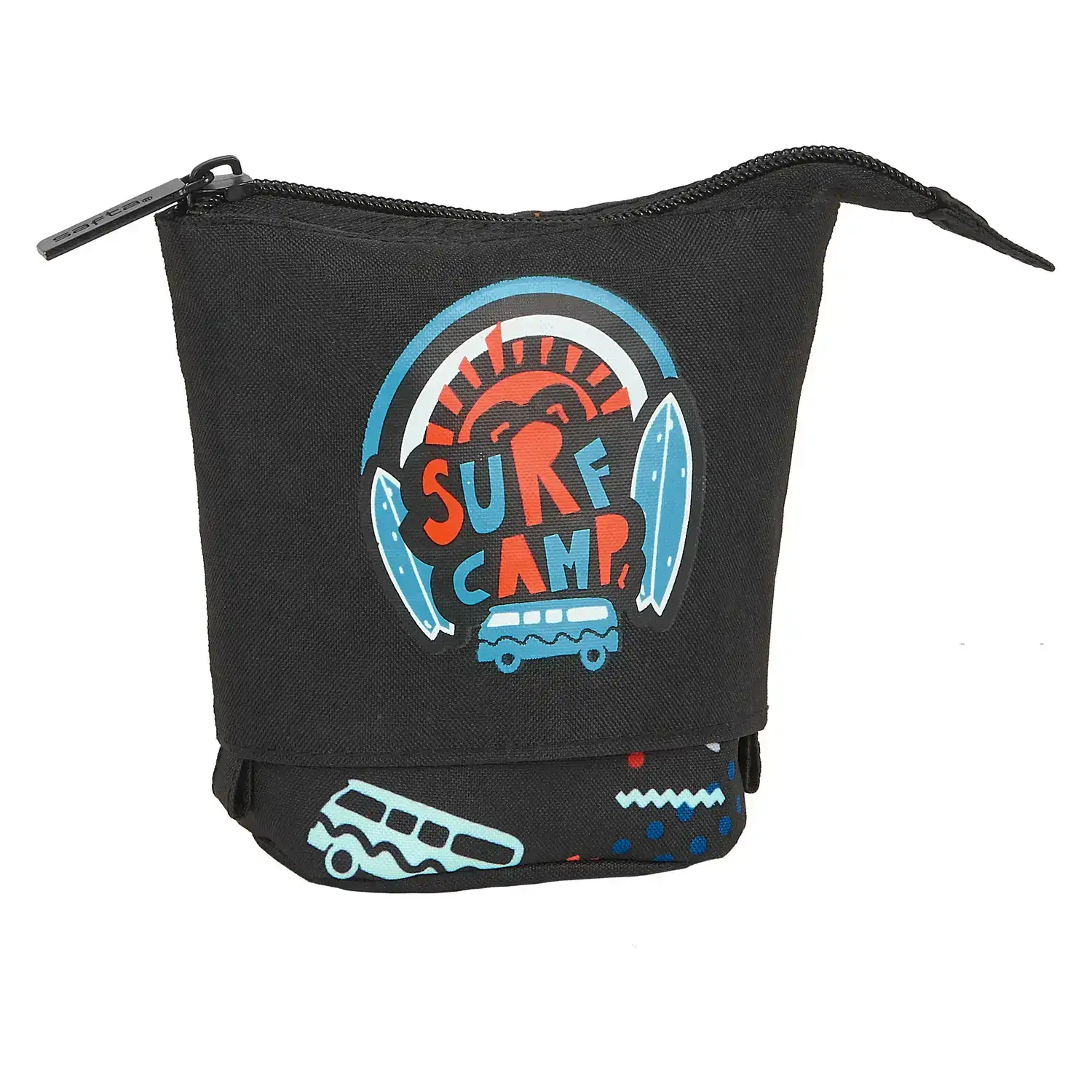 Coffret surf camp safta noir orange bleu clair 8 x 19 x 6 cm _1792. DIAYTAR COTE D'IVOIRE - Là où l'Élégance Devient un Mode de Vie. Naviguez à travers notre gamme et choisissez des produits qui apportent une touche raffinée à votre quotidien.