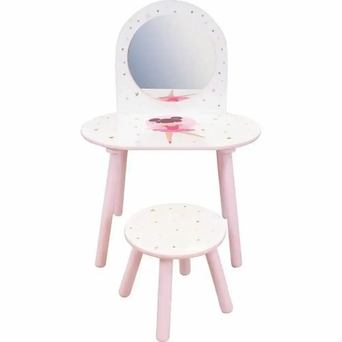 Coiffeuse avec banc fun house ballerina dancer_2717. Bienvenue sur DIAYTAR COTE D'IVOIRE - Où Choisir est un Voyage Sensoriel. Plongez dans notre catalogue et trouvez des produits qui éveillent vos sens et embellissent votre quotidien.