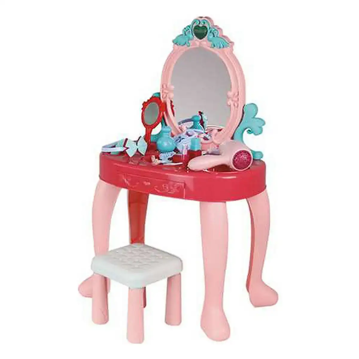 Coiffeuse avec banc miroir accessoires 45 x 45 x 10 cm_4681. DIAYTAR COTE D'IVOIRE - Là où Choisir est un Acte d'Amour pour la Culture Côte d'Ivoireaise. Explorez notre gamme et choisissez des produits qui célèbrent la richesse de notre patrimoine.