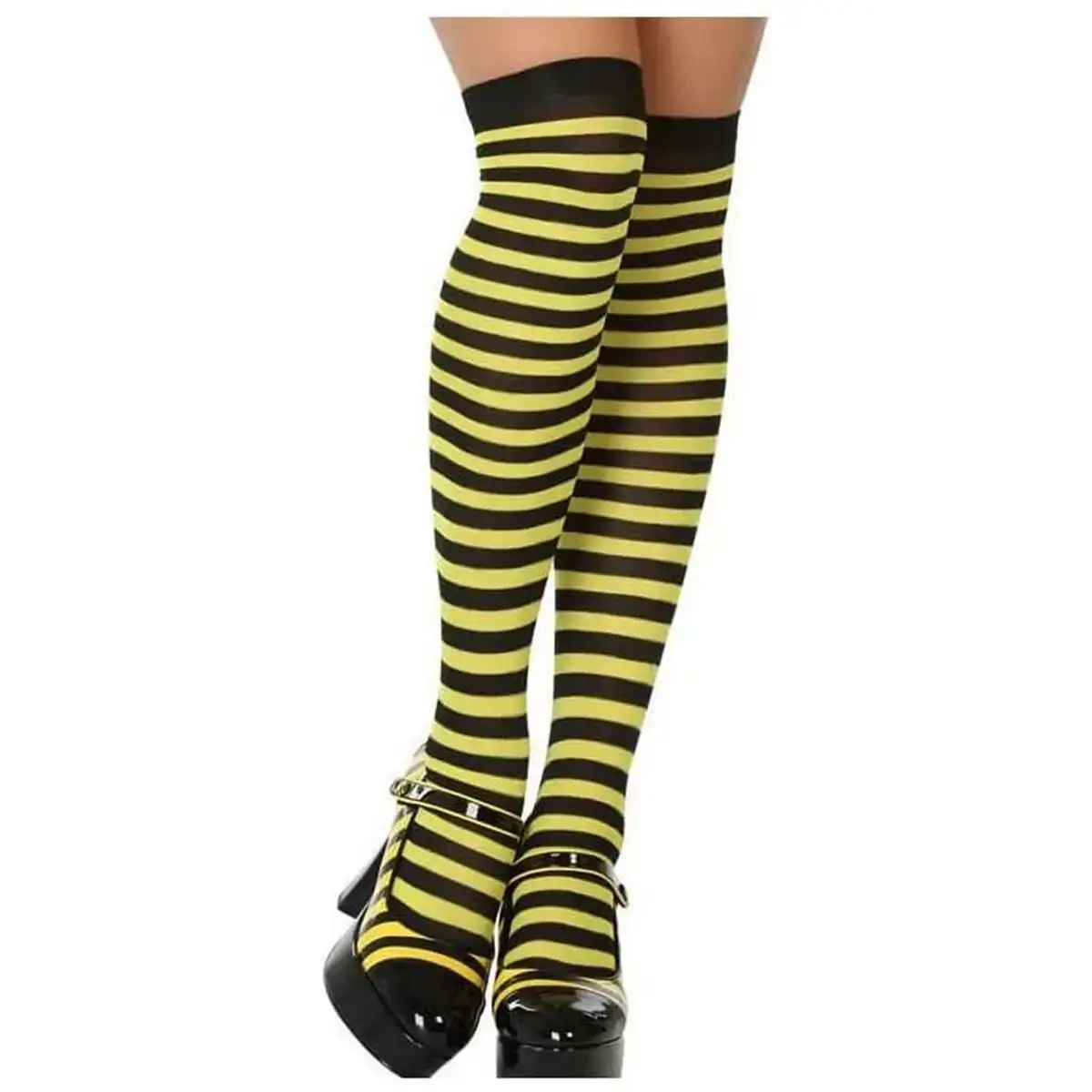 Collants de deguisement stripes taille unique jaune animaux_4896. DIAYTAR COTE D'IVOIRE - Votre Escapade Shopping Virtuelle. Explorez notre boutique en ligne et dénichez des trésors qui évoquent la culture et le savoir-faire sénégalais, un clic à la fois.