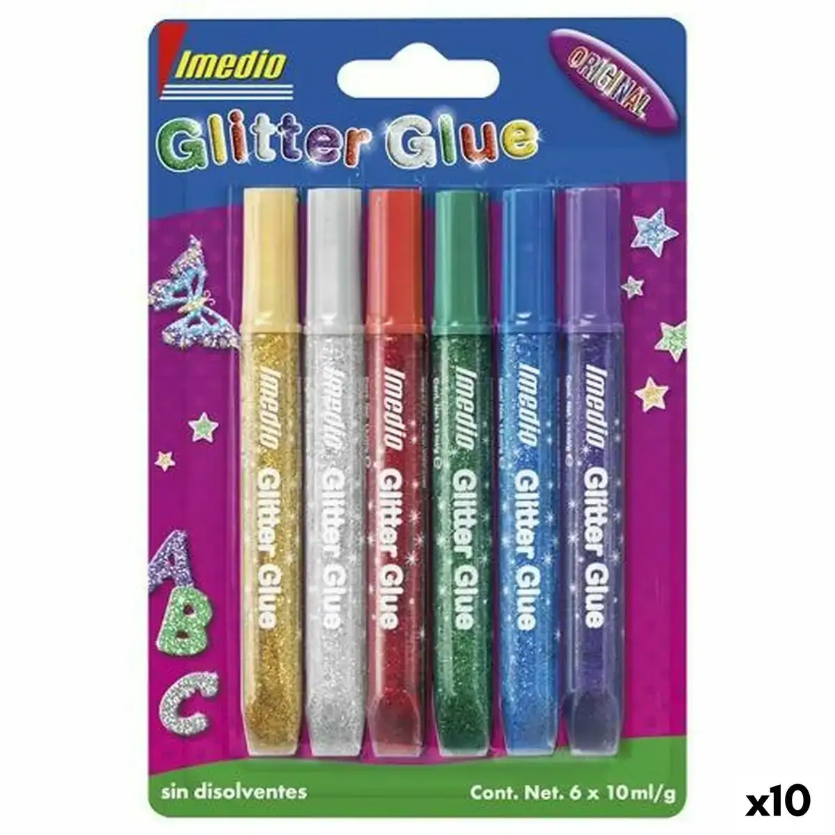 Colle en gel imedio glitter glue multicouleur 10 unites _7739. DIAYTAR COTE D'IVOIRE - L'Essence de la Tradition et de la Modernité réunies. Explorez notre plateforme en ligne pour trouver des produits authentiques du Côte d'Ivoire, tout en découvrant les dernières tendances du monde moderne.