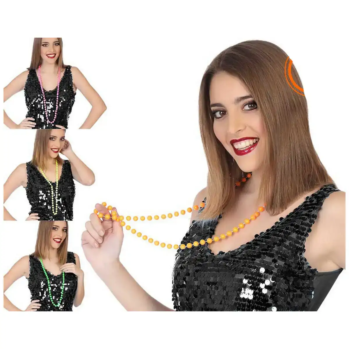 Collier charleston 96 cm multicouleur_4367. DIAYTAR COTE D'IVOIRE - Votre Destination de Shopping Authentique au Côte d'Ivoire. Plongez dans notre boutique en ligne pour découvrir des produits qui célèbrent la riche culture et l'artisanat du pays.