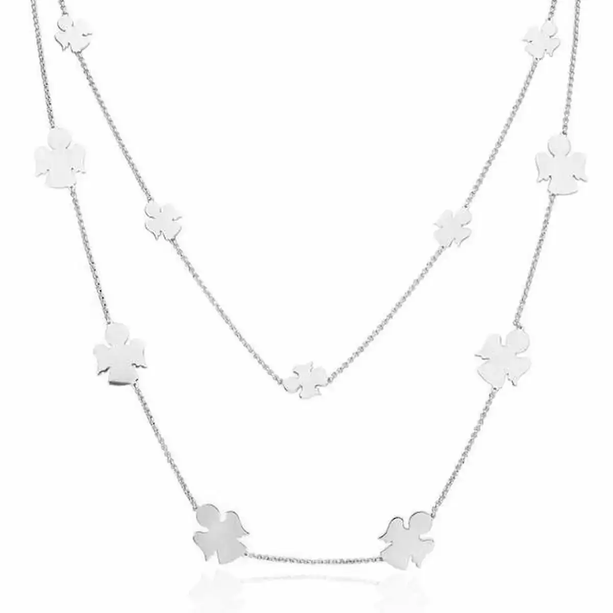 Collier femme amen angeli grandi angeli piccoli doppia_6011. Bienvenue sur DIAYTAR COTE D'IVOIRE - Où Chaque Détail compte. Plongez dans notre univers et choisissez des produits qui ajoutent de l'éclat et de la joie à votre quotidien.