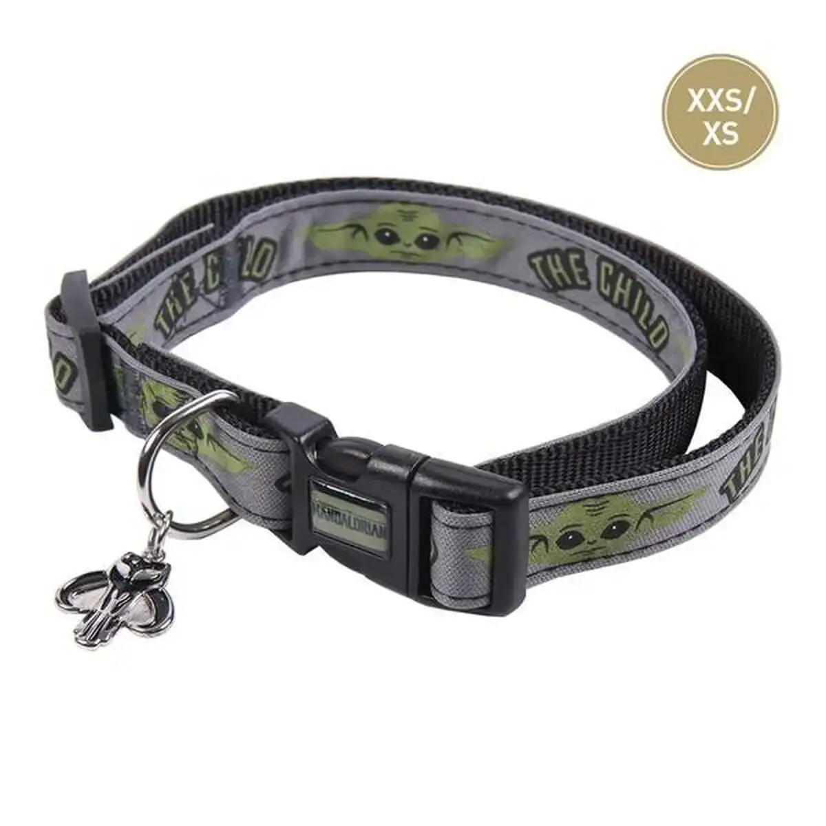 Collier pour chien the mandalorian xxs xs gris_9156. DIAYTAR COTE D'IVOIRE - Où Choisir Devient une Expérience Personnalisée. Explorez notre boutique en ligne pour découvrir des produits qui s'adaptent à votre style et à votre essence.