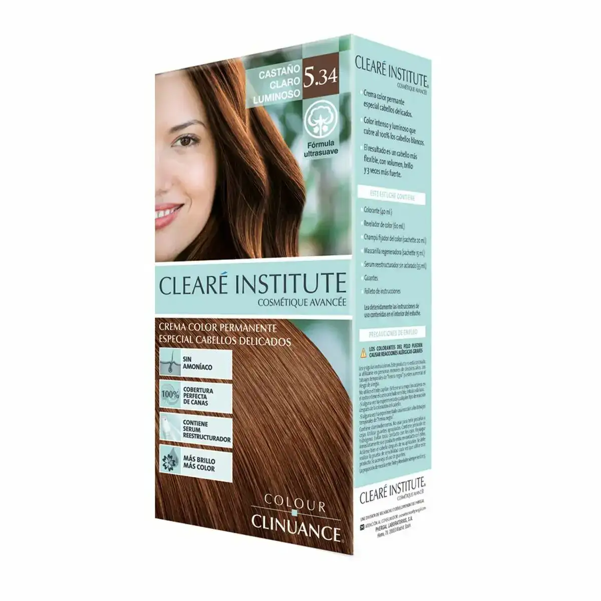 Coloration permanente en creme cleare institute colour clinuance no 5 34 castano claro luminoso_7150. DIAYTAR COTE D'IVOIRE - Votre Destination pour un Shopping Inoubliable. Naviguez à travers notre catalogue et choisissez des produits qui vous marquent par leur originalité.