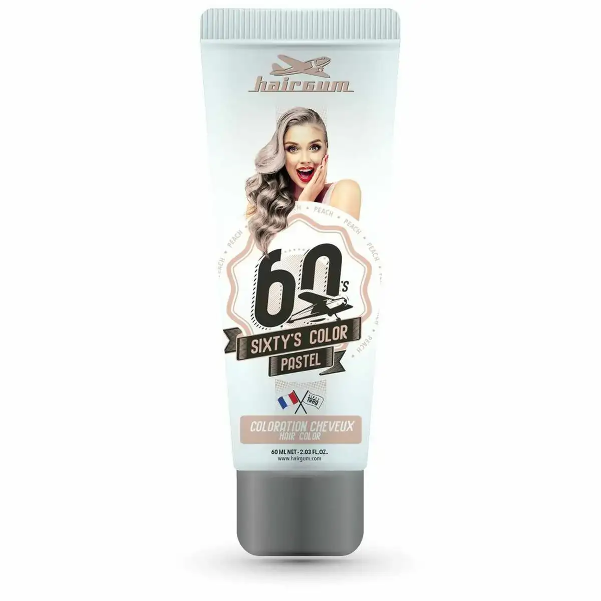 Coloration semi permanente hairgum sixty s color peche 60 ml _9855. Plongez dans l'Expérience DIAYTAR COTE D'IVOIRE - Où Chaque Produit a une Histoire. Explorez notre boutique en ligne pour trouver des articles qui incarnent la passion et la créativité du Côte d'Ivoire.
