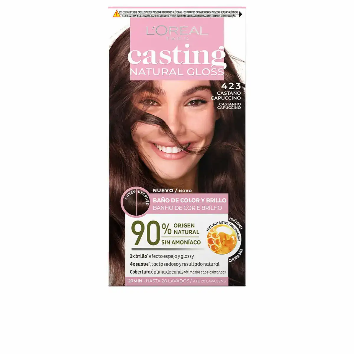 Coloration semi permanente l oreal make up casting natural gloss sans ammoniaque no 423 castano capuccino 180 ml _6425. DIAYTAR COTE D'IVOIRE - Où Choisir Devient une Expression de Soi. Découvrez notre boutique en ligne et trouvez des articles qui révèlent votre personnalité et votre style.
