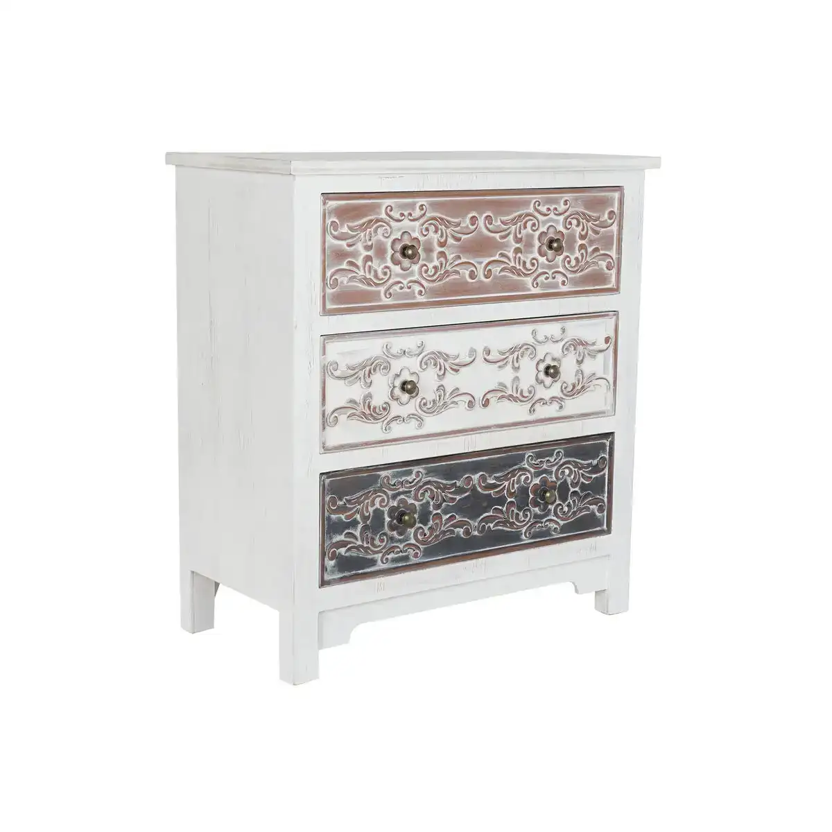 Commode dkd home decor marron mdf blanc gris fonce arabe 80 x 40 x 86 cm _1133. DIAYTAR COTE D'IVOIRE - Votre Destination pour un Shopping Inoubliable. Naviguez à travers notre catalogue et choisissez des produits qui vous marquent par leur originalité.