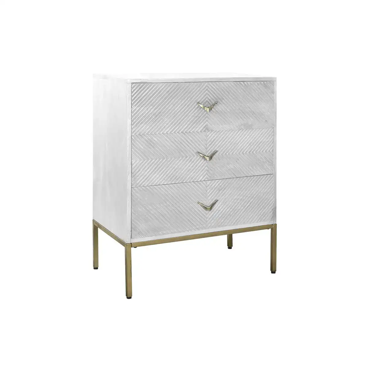 Commode dkd home decor metal blanc bois de manguier 70 x 40 x 90 cm_9709. DIAYTAR COTE D'IVOIRE - Là où l'Élégance Devient un Mode de Vie. Naviguez à travers notre gamme et choisissez des produits qui apportent une touche raffinée à votre quotidien.